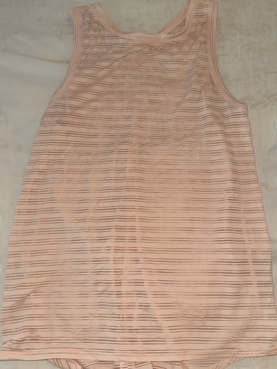 lululemon athletica Tops - Lululemon Light Pink Striped Loose Tank Top